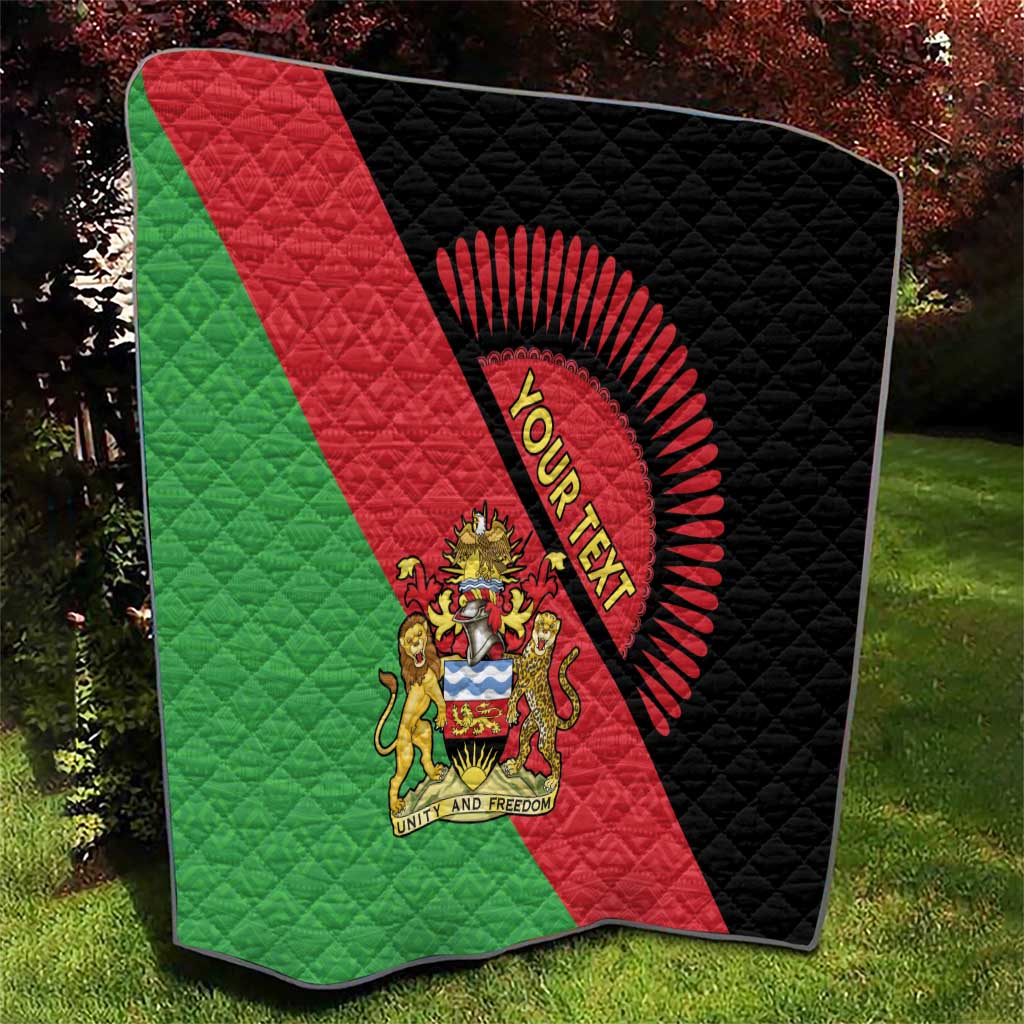 Personalised Malawi Quilt Coat Of Arms - Flag Style - Wonder Print Shop