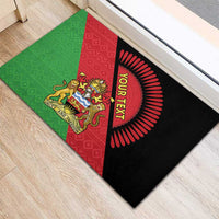 Personalised Malawi Rubber Doormat Coat Of Arms - Flag Style - Wonder Print Shop