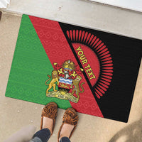 Personalised Malawi Rubber Doormat Coat Of Arms - Flag Style - Wonder Print Shop