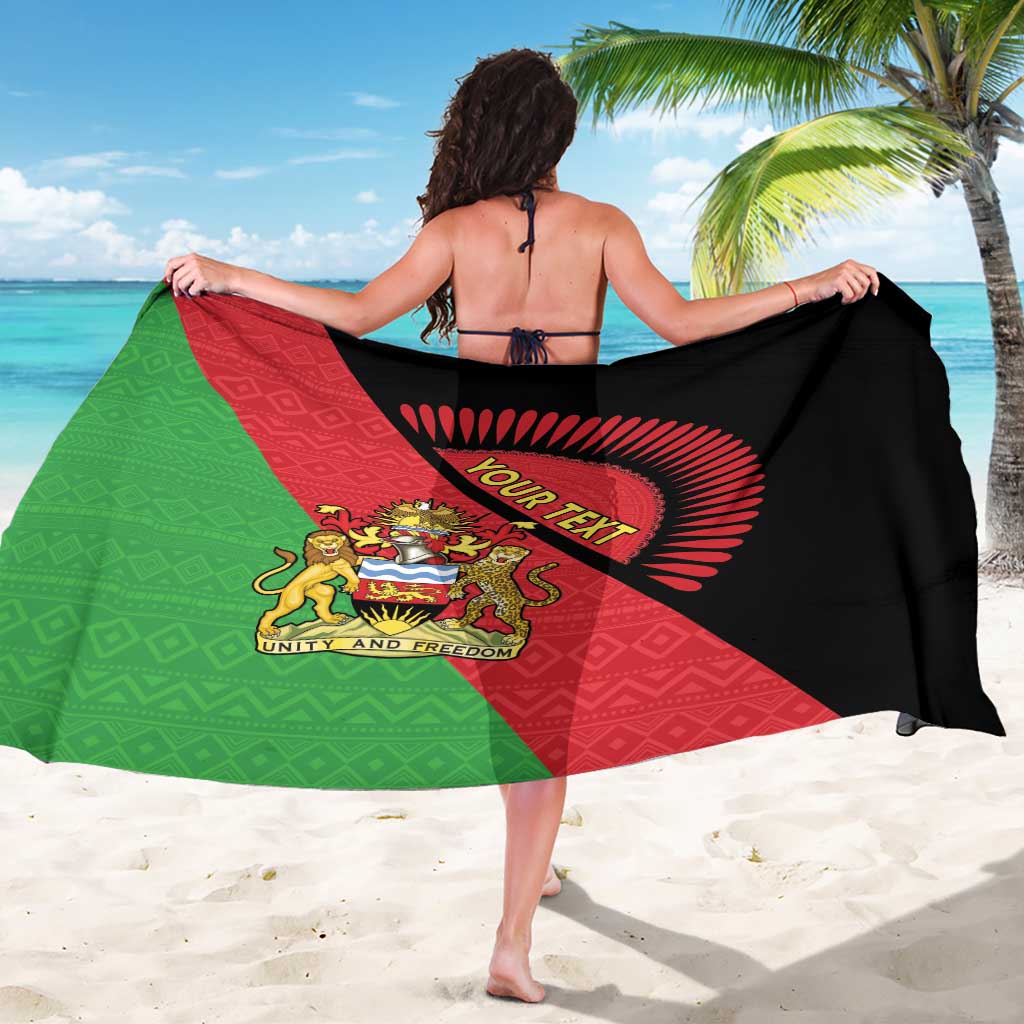 Personalised Malawi Sarong Coat Of Arms - Flag Style - Wonder Print Shop