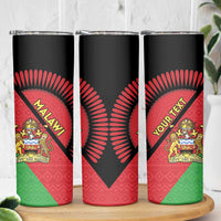 Personalised Malawi Skinny Tumbler Coat Of Arms - Flag Style - Wonder Print Shop