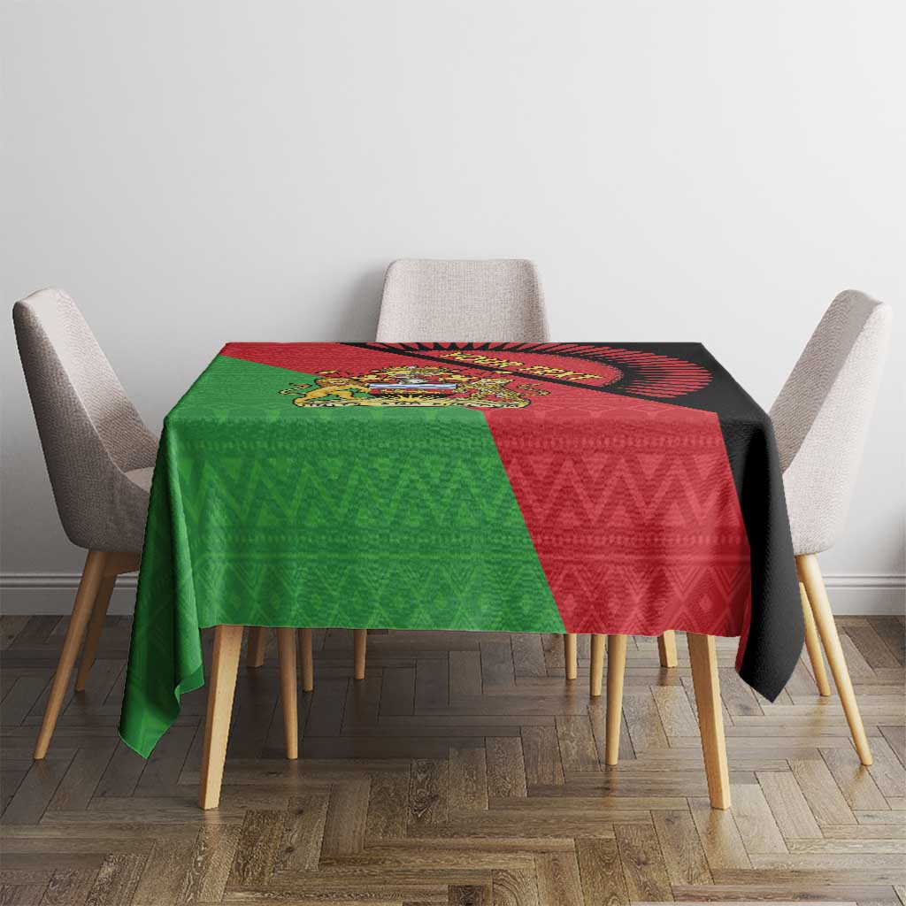 Personalised Malawi Tablecloth Coat Of Arms - Flag Style - Wonder Print Shop