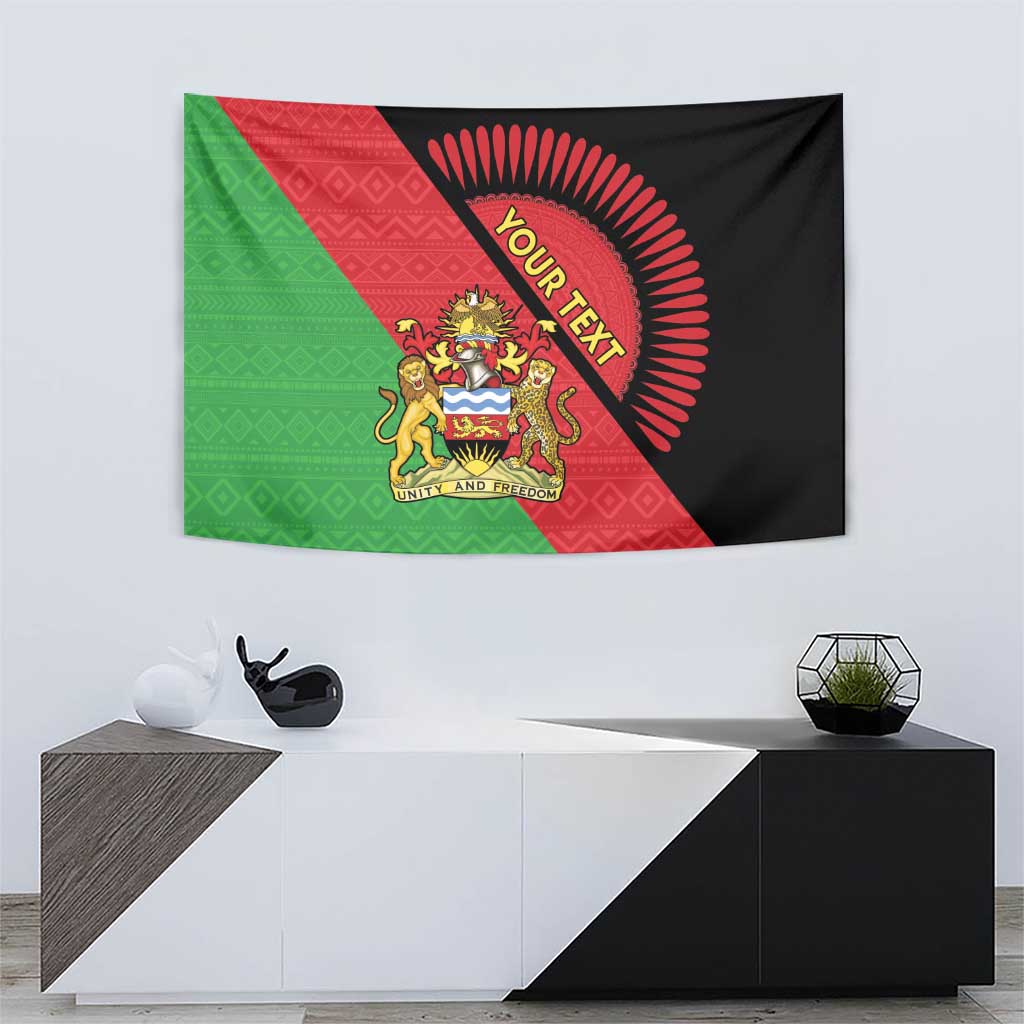 Personalised Malawi Tapestry Coat Of Arms - Flag Style - Wonder Print Shop