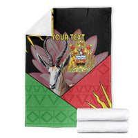 Personalised Malawi Thomsons Gazelle Blanket Lotus - African Pattern