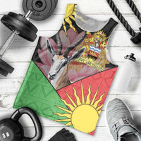 Personalised Malawi Thomsons Gazelle Men Tank Top Lotus - African Pattern - Wonder Print Shop