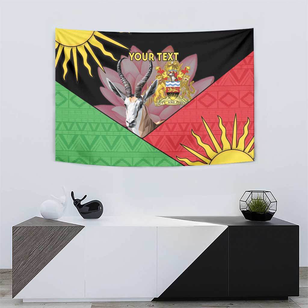 Personalised Malawi Thomsons Gazelle Tapestry Lotus - African Pattern - Wonder Print Shop