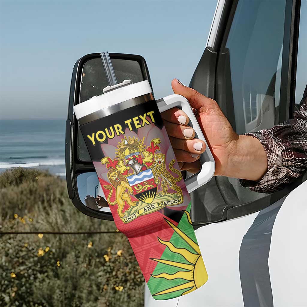 Personalised Malawi Thomsons Gazelle Tumbler With Handle Lotus - African Pattern - Wonder Print Shop