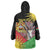 Personalised Malawi Thomsons Gazelle Wearable Blanket Hoodie Lotus - African Pattern - Wonder Print Shop