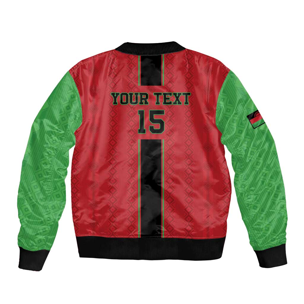 Custom Malawi Football Bomber Jacket Go Flames - Wonder Print Shop