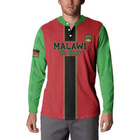 Custom Malawi Football Button Sweatshirt Go Flames - Wonder Print Shop
