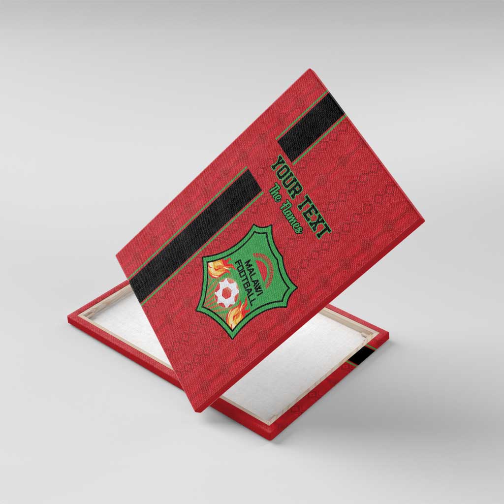 Custom Malawi Football Canvas Wall Art Go Flames - Wonder Print Shop