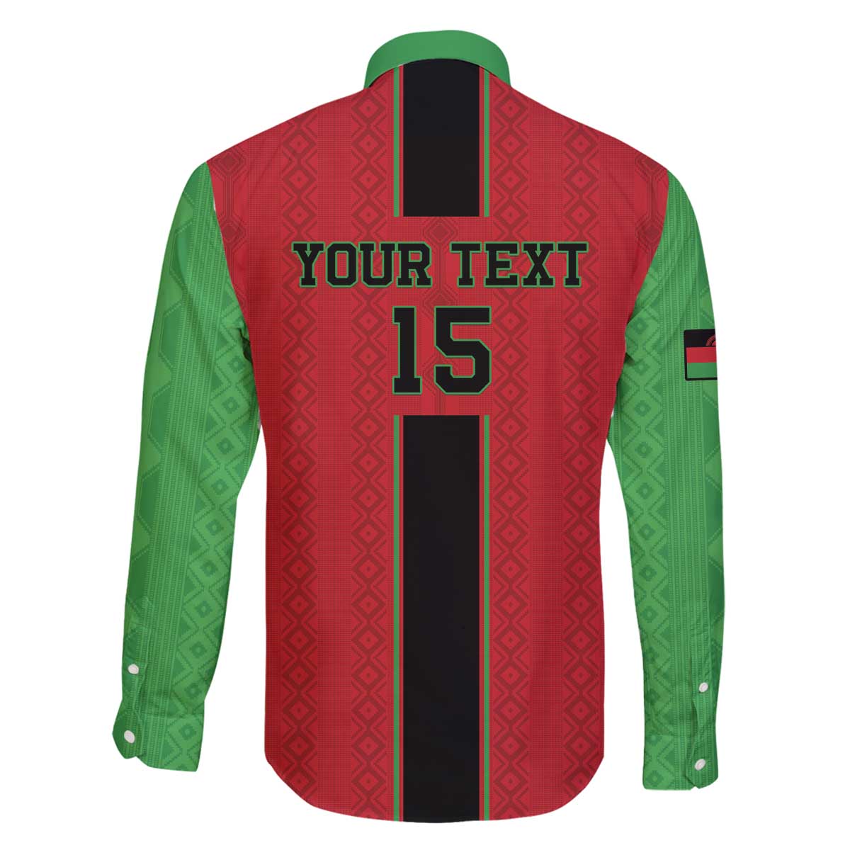 Custom Malawi Football Family Matching Off The Shoulder Long Sleeve Dress and Hawaiian Shirt Go Flames