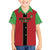 Custom Malawi Football Family Matching Off The Shoulder Long Sleeve Dress and Hawaiian Shirt Go Flames
