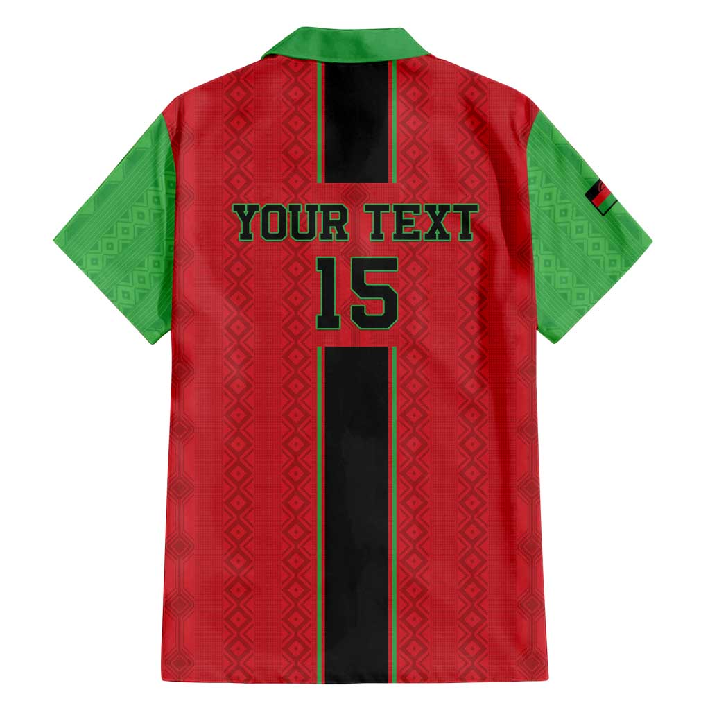 Custom Malawi Football Family Matching Off Shoulder Short Dress and Hawaiian Shirt Go Flames - Wonder Print Shop