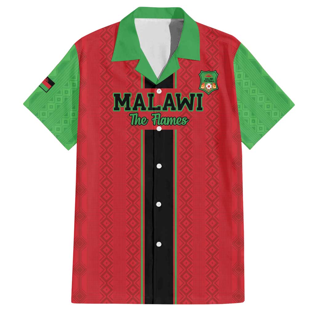 Custom Malawi Football Family Matching Puletasi and Hawaiian Shirt Go Flames