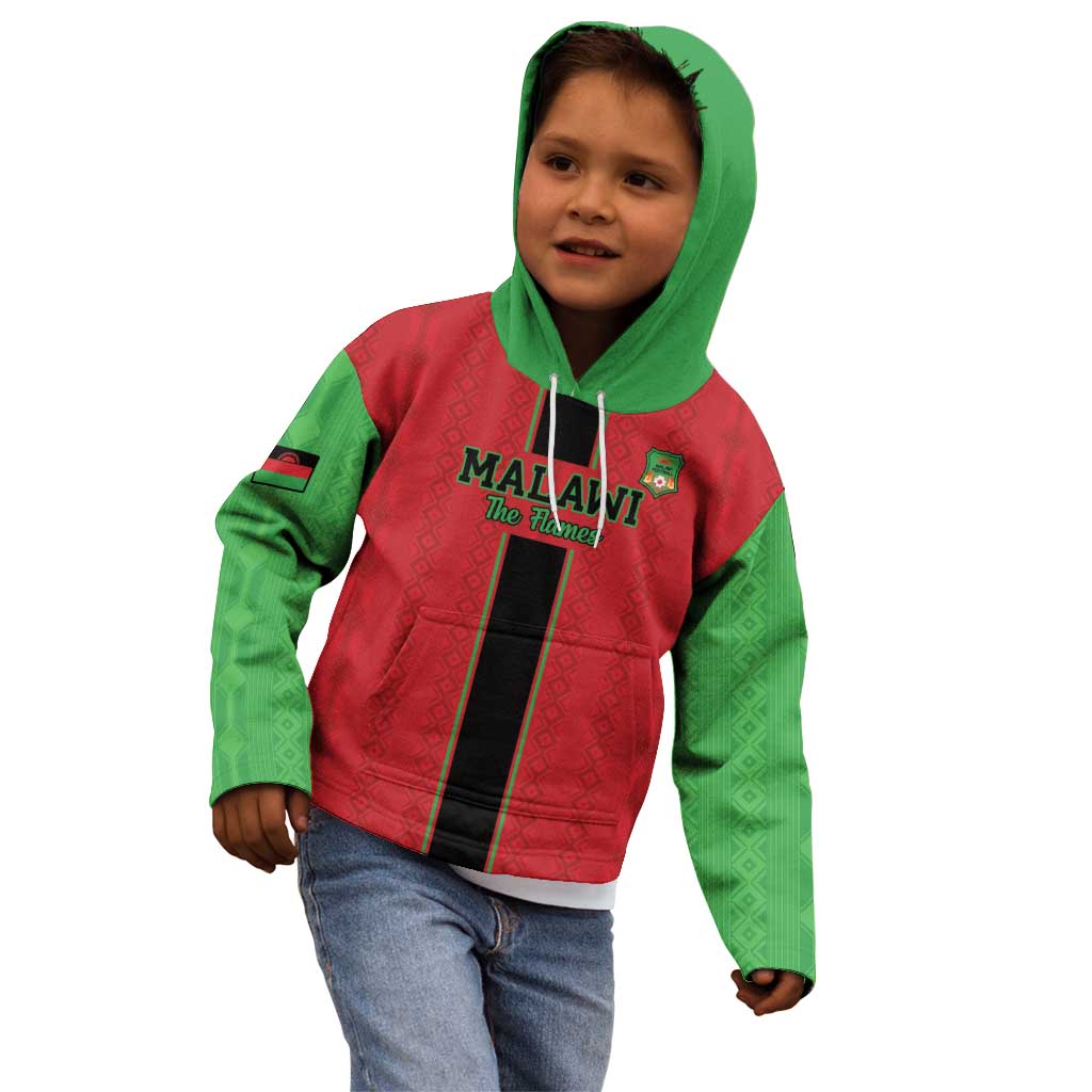 Custom Malawi Football Kid Hoodie Go Flames - Wonder Print Shop