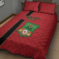 Custom Malawi Football Quilt Bed Set Go Flames - Wonder Print Shop