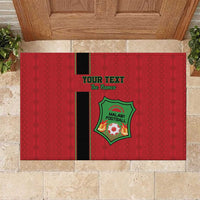 Custom Malawi Football Rubber Doormat Go Flames - Wonder Print Shop