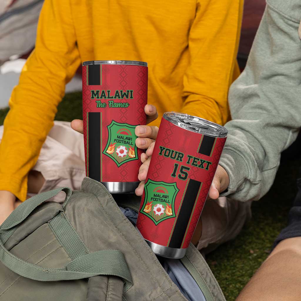 Custom Malawi Football Tumbler Cup Go Flames - Wonder Print Shop