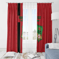 Custom Malawi Football Window Curtain Go Flames - Wonder Print Shop