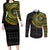 Personalised South Africa Couples Matching Long Sleeve Bodycon Dress and Long Sleeve Button Shirt African Tribal Pattern