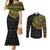 Personalised South Africa Couples Matching Mermaid Dress and Long Sleeve Button Shirt African Tribal Pattern
