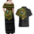 Personalised South Africa Couples Matching Off Shoulder Maxi Dress and Hawaiian Shirt African Tribal Pattern