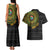 Personalised South Africa Couples Matching Tank Maxi Dress and Hawaiian Shirt African Tribal Pattern