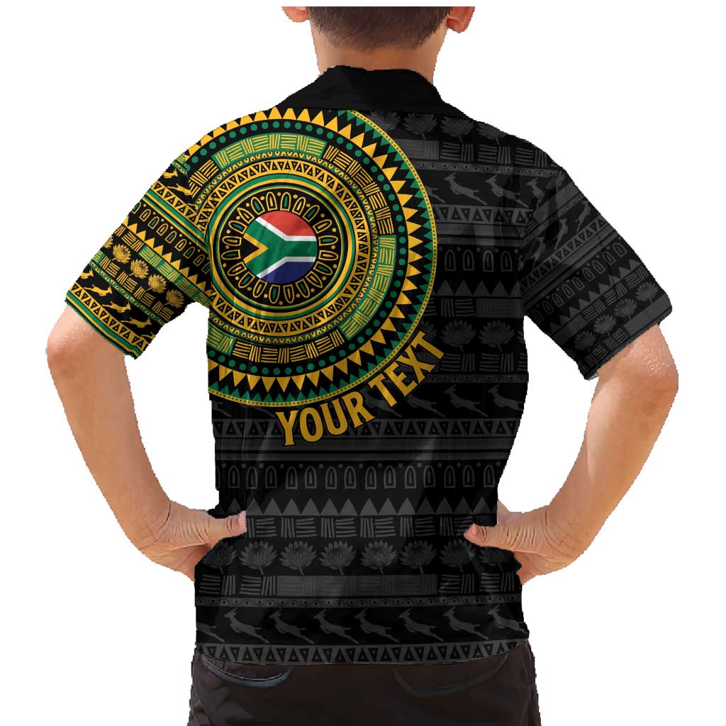 Personalised South Africa Family Matching Mermaid Dress and Hawaiian Shirt African Tribal Pattern