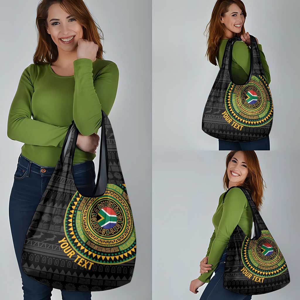 Personalised South Africa Grocery Bag African Tribal Pattern
