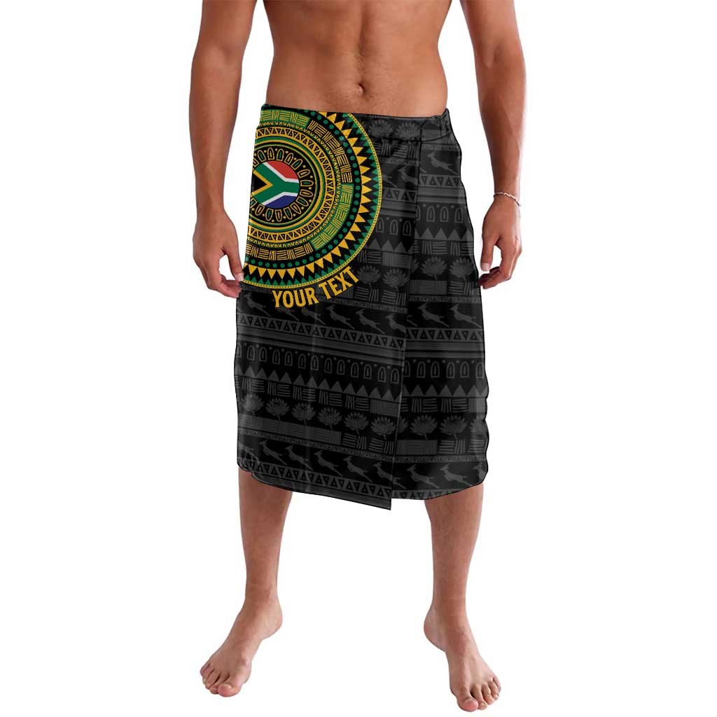 Personalised South Africa Lavalava African Tribal Pattern