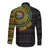 Personalised South Africa Long Sleeve Button Shirt African Tribal Pattern