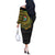 Personalised South Africa Off The Shoulder Long Sleeve Dress African Tribal Pattern