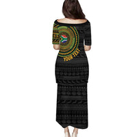 Personalised South Africa Puletasi African Tribal Pattern