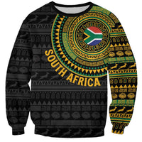 Personalised South Africa Sweatshirt African Tribal Pattern