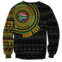 Personalised South Africa Sweatshirt African Tribal Pattern