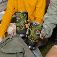Personalised South Africa Tumbler Cup African Tribal Pattern