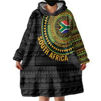 Personalised South Africa Wearable Blanket Hoodie African Tribal Pattern
