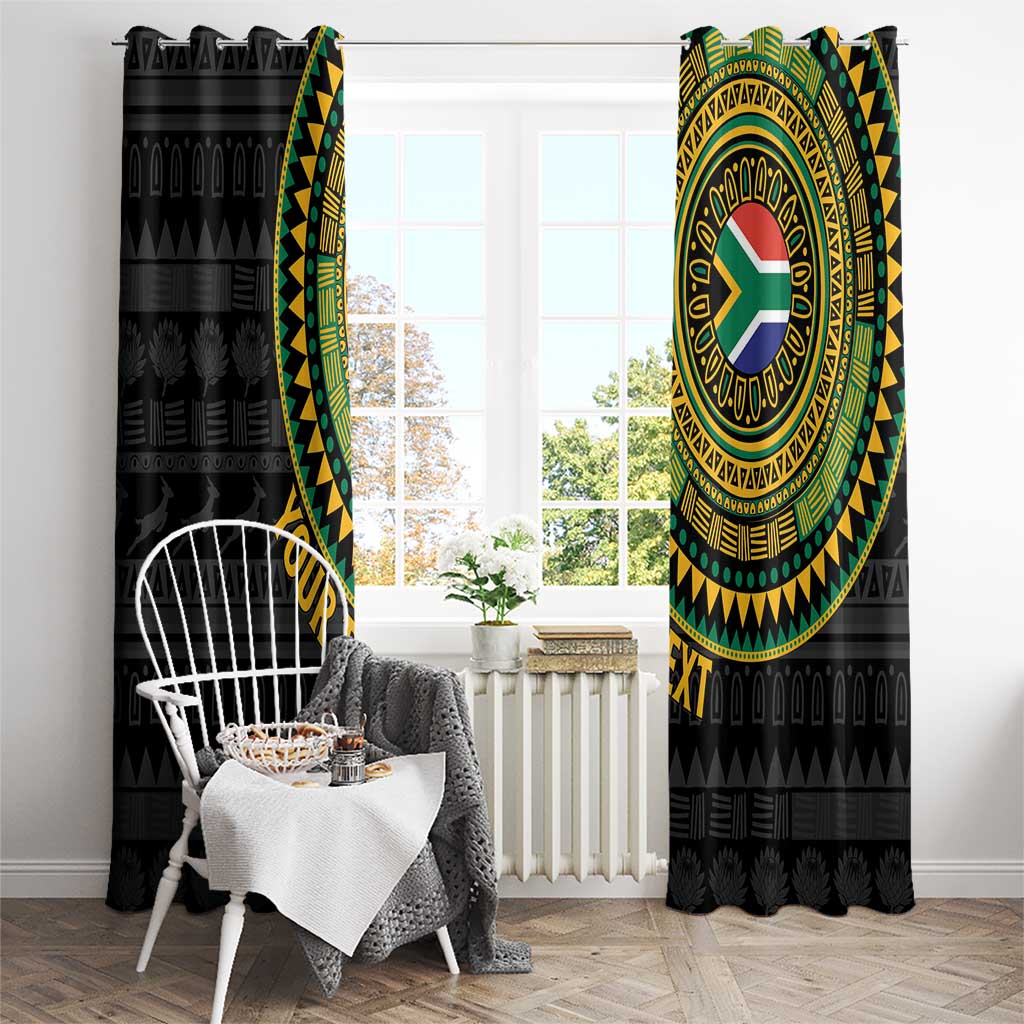 Personalised South Africa Window Curtain African Tribal Pattern