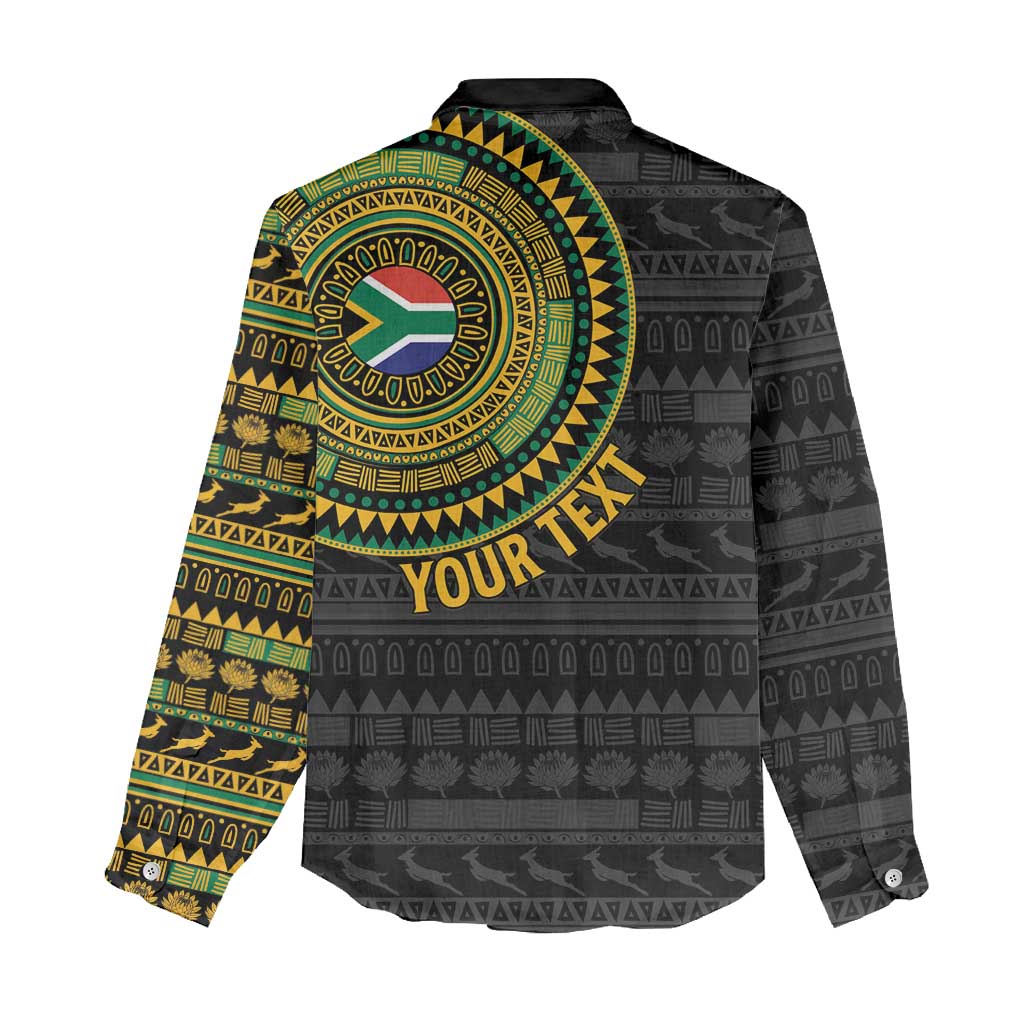 Personalised South Africa Women Casual Shirt African Tribal Pattern