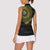 Personalised South Africa Women Sleeveless Polo Shirt African Tribal Pattern