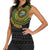 Personalised South Africa Women Sleeveless Polo Shirt African Tribal Pattern