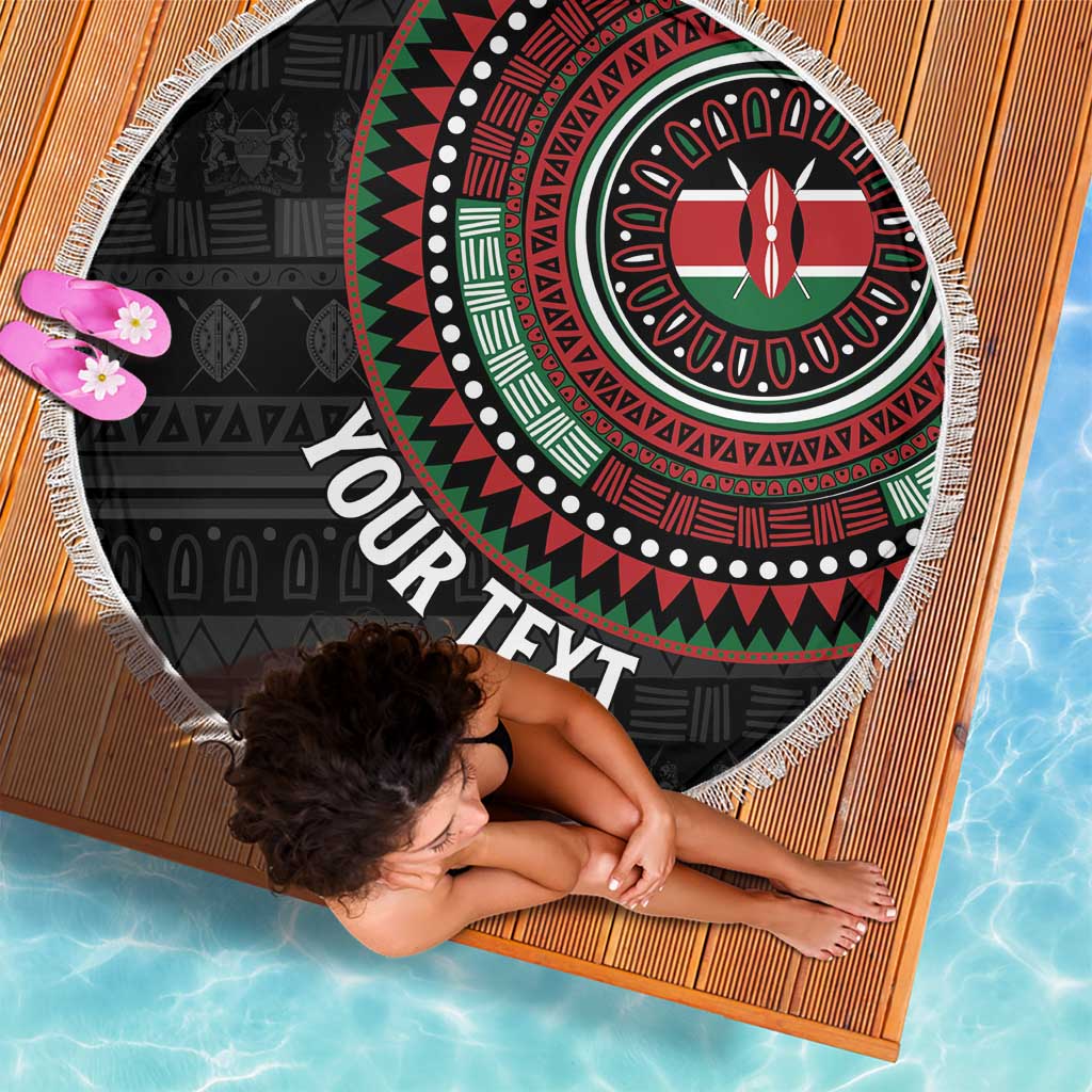 Personalised Kenya Beach Blanket African Tribal Pattern