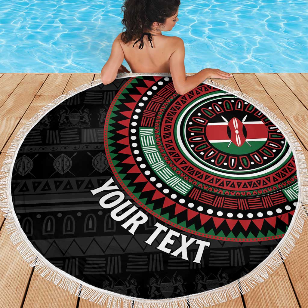 Personalised Kenya Beach Blanket African Tribal Pattern