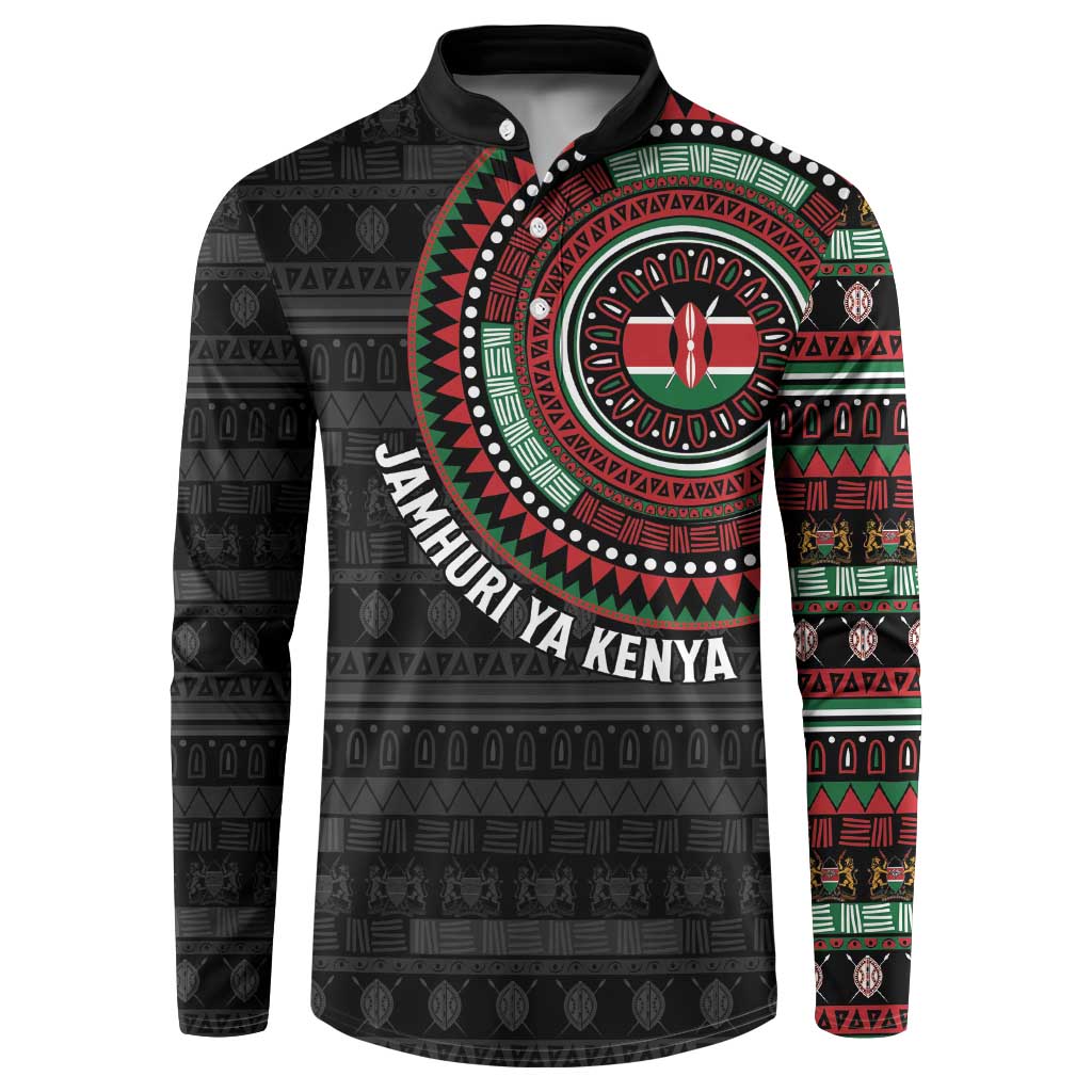Personalised Kenya Button Sweatshirt African Tribal Pattern