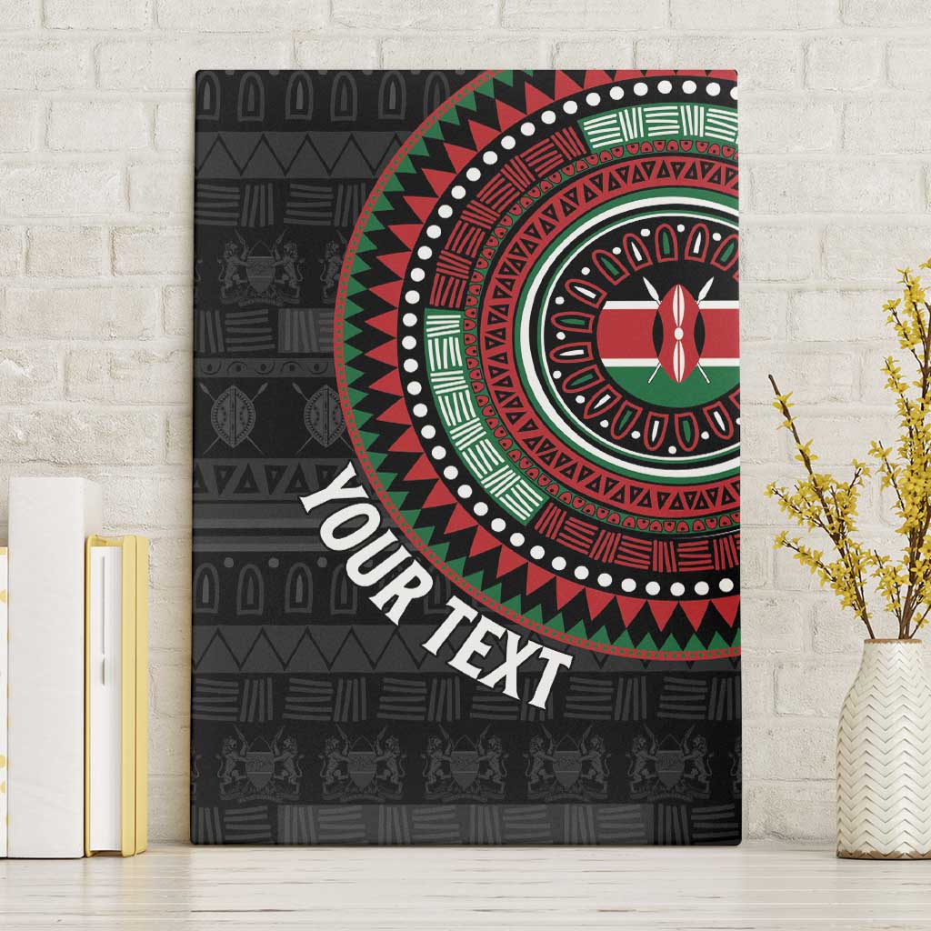 Personalised Kenya Canvas Wall Art African Tribal Pattern