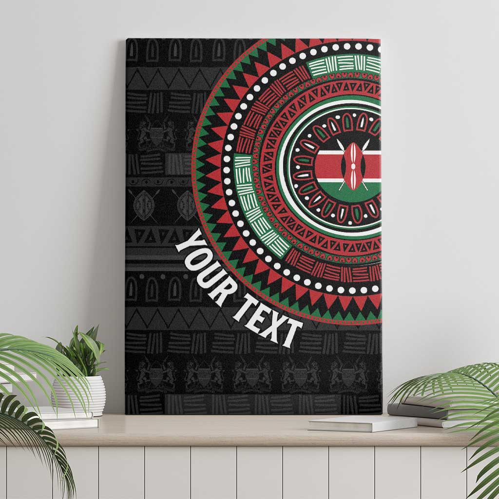 Personalised Kenya Canvas Wall Art African Tribal Pattern