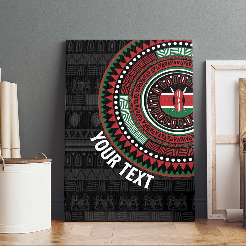 Personalised Kenya Canvas Wall Art African Tribal Pattern