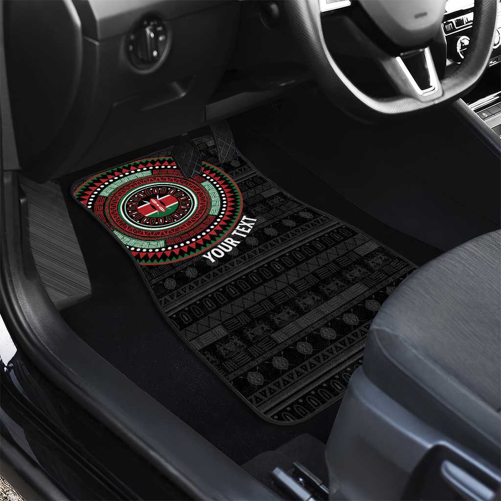 Personalised Kenya Car Mats African Tribal Pattern