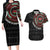 Personalised Kenya Couples Matching Long Sleeve Bodycon Dress and Hawaiian Shirt African Tribal Pattern